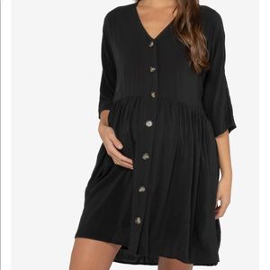 Bae The Label Sunrise Button Front Dress Maternity